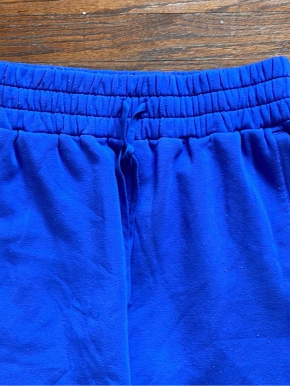 Blue women's comfy sweat pants